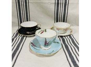 Assorted Vintage Teacups And Saucers Lot