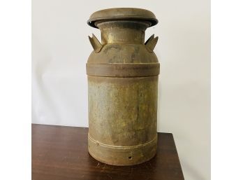 Vintage Rusty Metal Milk Can (TD)
