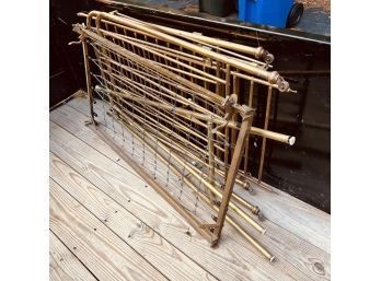 Antique Brass Crib (Decorative Use Only)