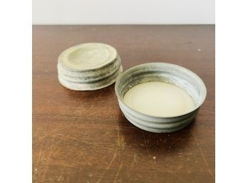 Canning Jars Lids With Milkglass Inserts (Bin A)