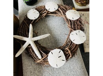 Starfish And Sand Dollar Grapevine Wreath (JC)
