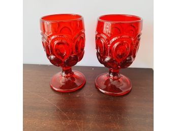Pair Of Vintage Red Glasses (box 8)