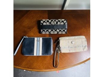Set Of Three Coach Wallets And Wristlets (LG)