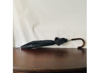 Vintage Black Spring-Open Umbrella (Bin/Pod)
