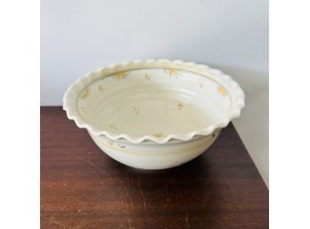 Hand Painted Signed Pottery Bowl (Box 8)