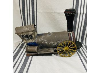 Vintage Tin Mechanical Wind-up Toy Train