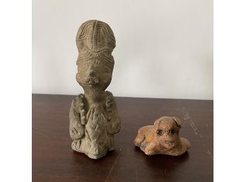 Two Antique Carvings From Nepal (TD)