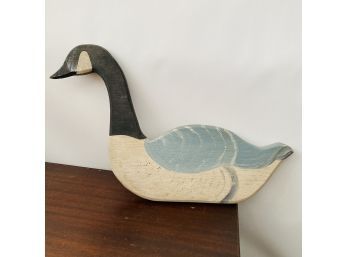 Vintage Painted Wooden Goose Wall Art (Shelf 2)