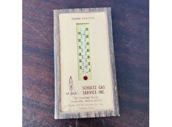 Vintage Schultz Gas Service Inc. Advertising Thermometer (Shelf 2)