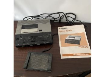 Sanyo Memo-scriber TRC9010 Including Directions & Foot Pedal (box 5)
