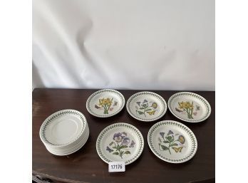 Portmeirion 'The Botanic Garden' Floral And Butterfly Plates (Box 17)