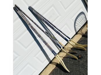Assorted Pre-Owned Koho Hockey Sticks Lot With Puck (JC)