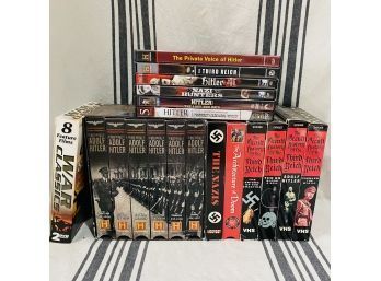 Assorted War And WWII DVD And VHS Collections