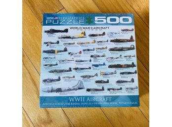 World War 2 Aircraft 500 Piece Puzzle - Unopened! (Living Room)