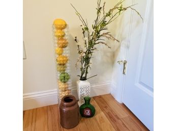 Vase With Faux Lemons And Other Assorted Decor  (Bedroom 2)