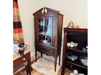 Vintage Cabinet With Finial Top (Bedroom 2)