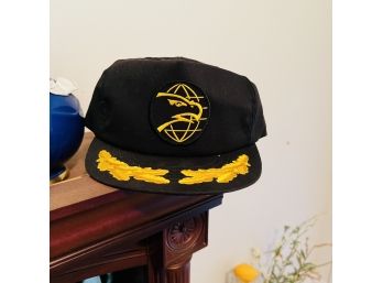 Black With Yellow Embroidery Snapback Hat  (Bedroom 2)