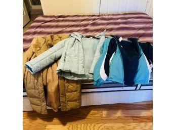 Set Of Three Women's Fall/winter Coats - Size Medium  (Bedroom 1)