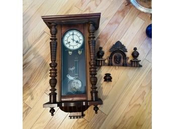 Vintage Case Clock For Repair (Bedroom 2)