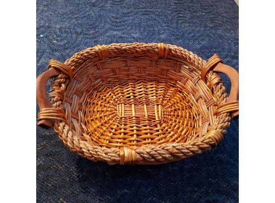 Wicker Basket With Handles 13' X 17' (Downstairs)