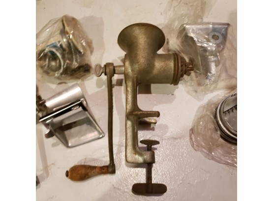 Vintage Universal Meat Grinder With Attachments (Downstairs Furnace Room)