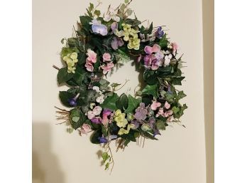 Faux Floral Wreath (kitchen)