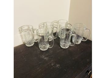 Lot Of 6 Glass Mugs (Kitchen)