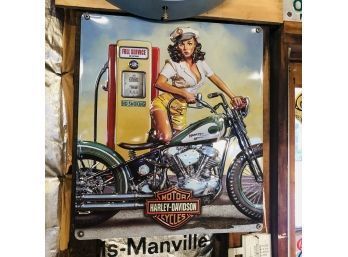 Harley Davidson Metal Sign (garage)