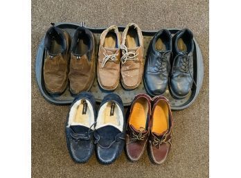 Lot Of 5 Men's Shoes And Slippers Size 10 (Breezeway)