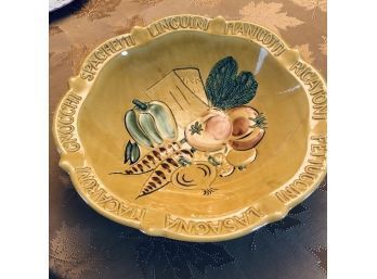 Large Pottery Pasta Bowl (Dining Room)
