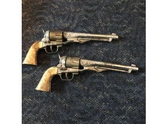 Vintage Colt 45 Cap Pistol Pair (Downstairs Bedroom)