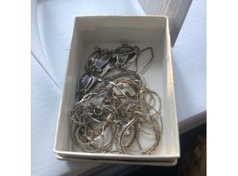 Small Box With Jewelry: Bracelet And Necklace Chains (Downstairs Bedroom)