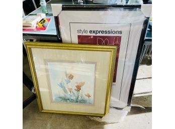 Signed And Numbered Framed David Nichols Watercolor Print And Poster Size Frame (Center Zone)