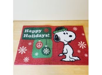 Snoopy Happy Holidays Mat