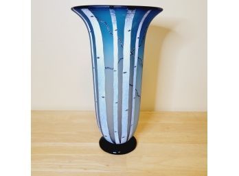 Bernard Katz Hand Painted Vessel Vase