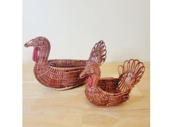 Set Of 2 Turkey Baskets