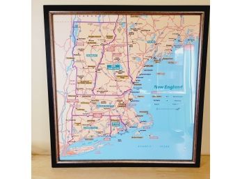 Framed Map Of New England