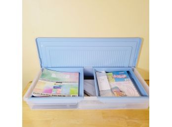 Storage Tote With Shelves-  Full Of New Scrapbook Supplies