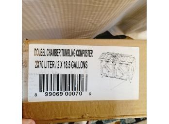 Double Chamber Tumbling Composter. Never Opened!
