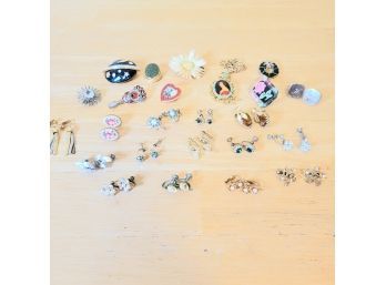 Vintage Clip On Earrings, Pins-brooches And Cufflinks