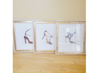 Set Of 3 Framed Shoe Prints