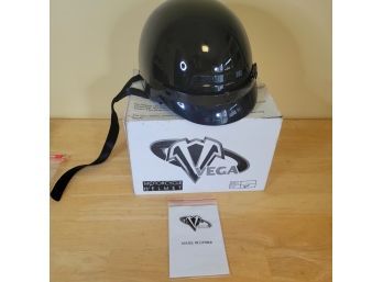 Womans XS Black Vega Motorcycle Helmet