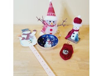 Snowman Decorations Lot
