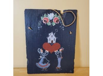 Hand Painted Slate Wall Hanging