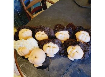 Zephyr Doll Heads. Brown, Blonde And Bald (Porch)