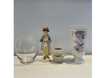 Vintage Collectible Lot Including Royal Vinton Vase And Sutton's Creation Figure