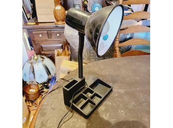 Black Desk Lamp With Attached Tray (Kitchen)