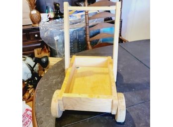 Small Wooden Doll Cart (Kitchen)