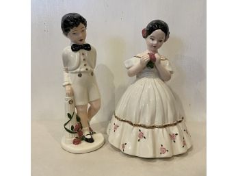 Vintage Porcelain Figure Pair