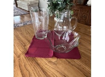 Crystal Bowl, Vase & Pitcher (Dining Room)